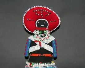 African Zulu Msinga Doll Collectible - Vintage