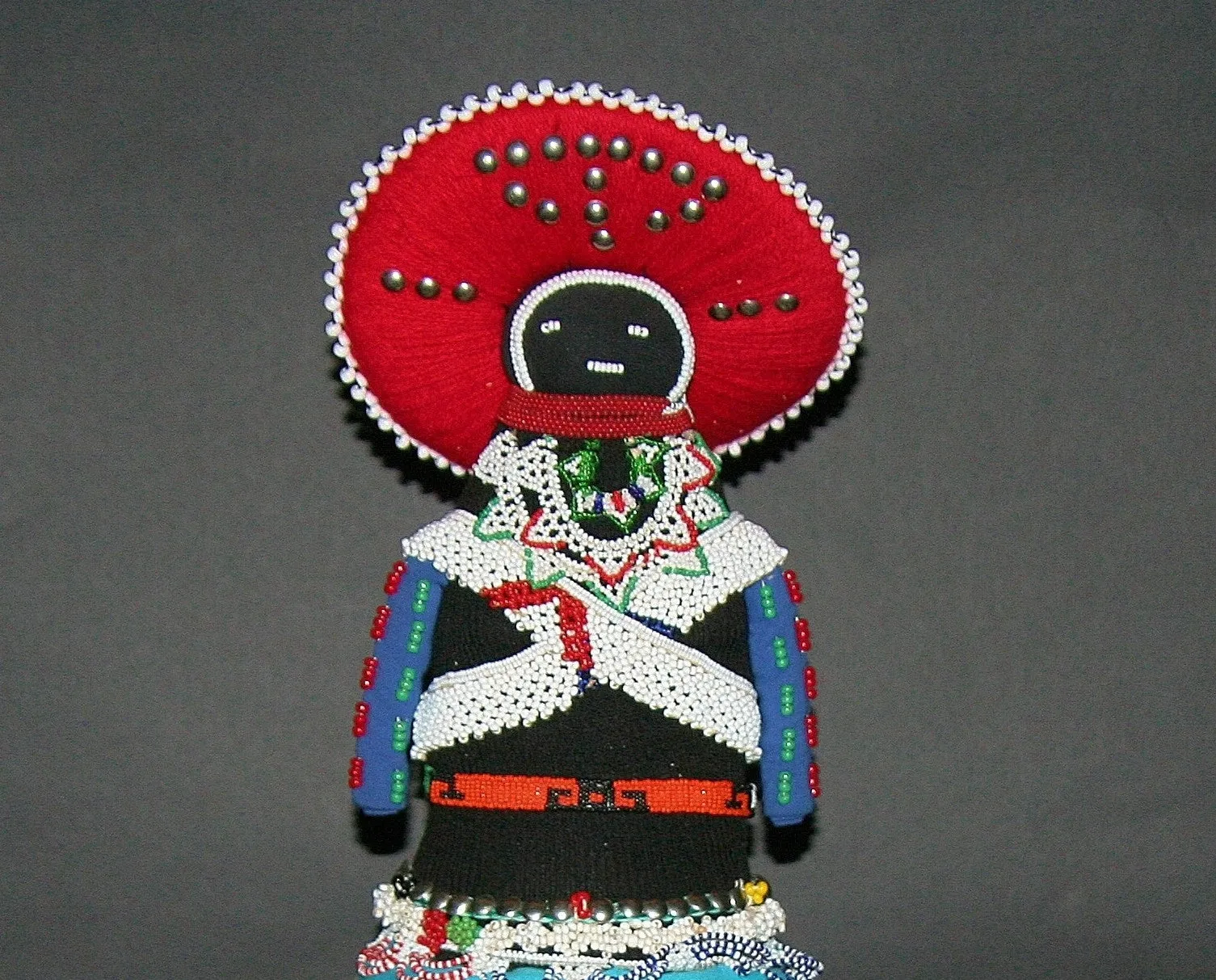 African Zulu Tribal Msinga Doll Collectible 22" H