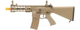 Airsoft Gun Lancer Tactical Proline 7" M-LOK Battle Hawk Airsoft AEG w/ Stubby Stock (Color: Tan)