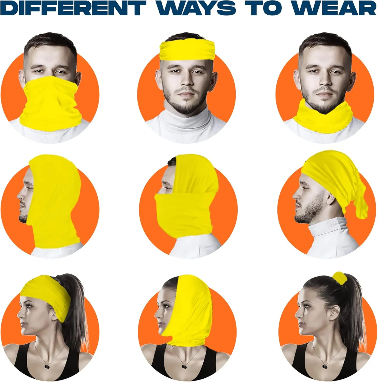 ARMORAY Face Mask Washable & Reusable Balaclava Neck Gaiter-Sun Protection Bandana Scarf Masks for Men & Women Hiking Fishing