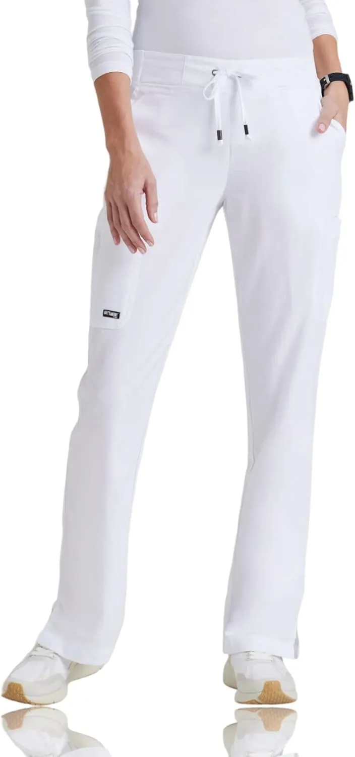 BARCO Grey's Anatomy Scrubs - Mia Scrub Pant for Women, Elastic Back Waist, Mid-Rise Shaped Leg Women's Scrub Pant