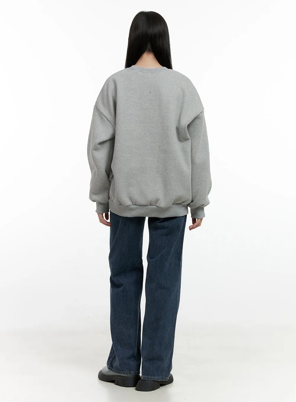 Bear Graphic Crewneck Sweatshirt ON408