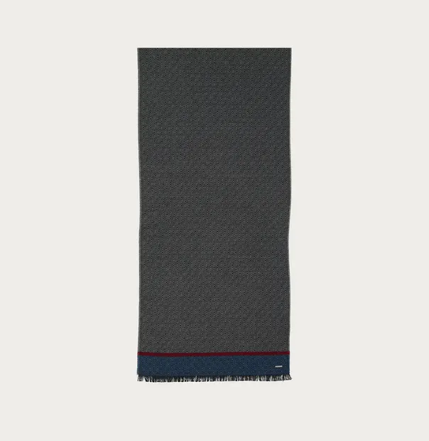 Bugatti Scarf with Graphic Design | Grey