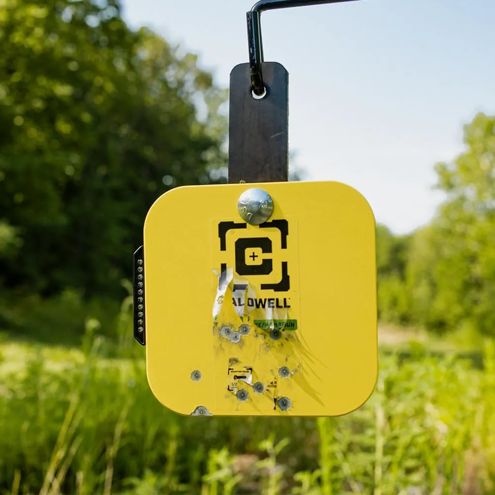 Caldwell AR500 1/4" Rimfire/Handgun Steel Target with Durable Steel Construction for Target Practice, Shooting, Shooting Sports