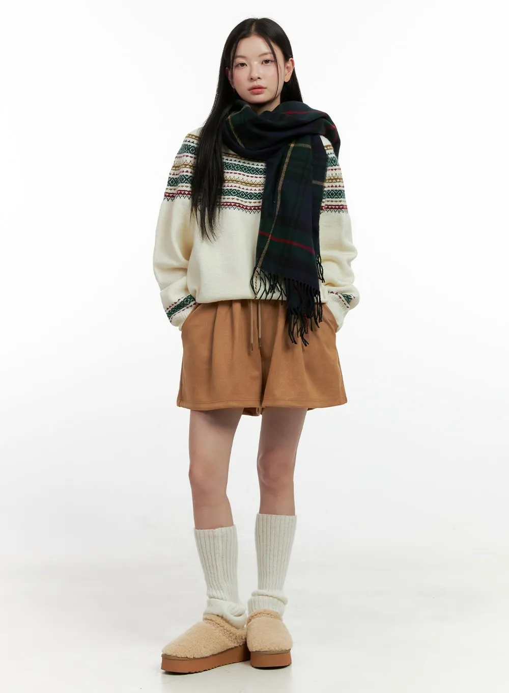 Checkered Scarf ON408