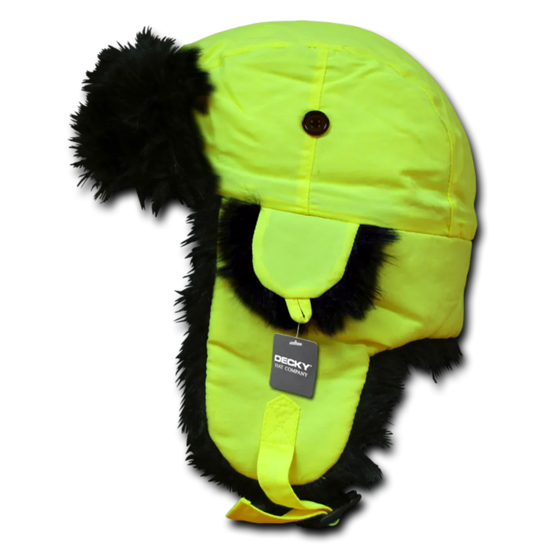 Decky 778 Neon Faux Fur Bomber Aviator Hats Ear Flat Trooper Trapper Caps