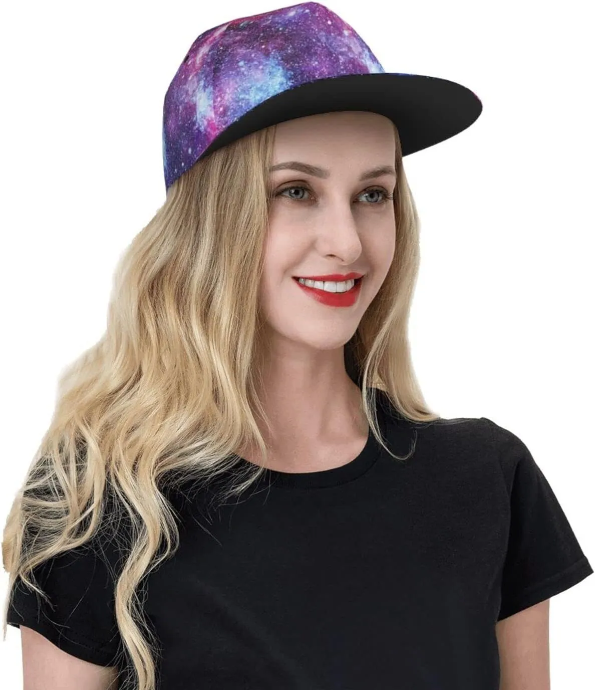 Fashion Galaxy Baseball Cap for Men Women Unisex Adjustable Trucker Hats Snapback Sun Hat Galaxy Flat Bill Brim Hats