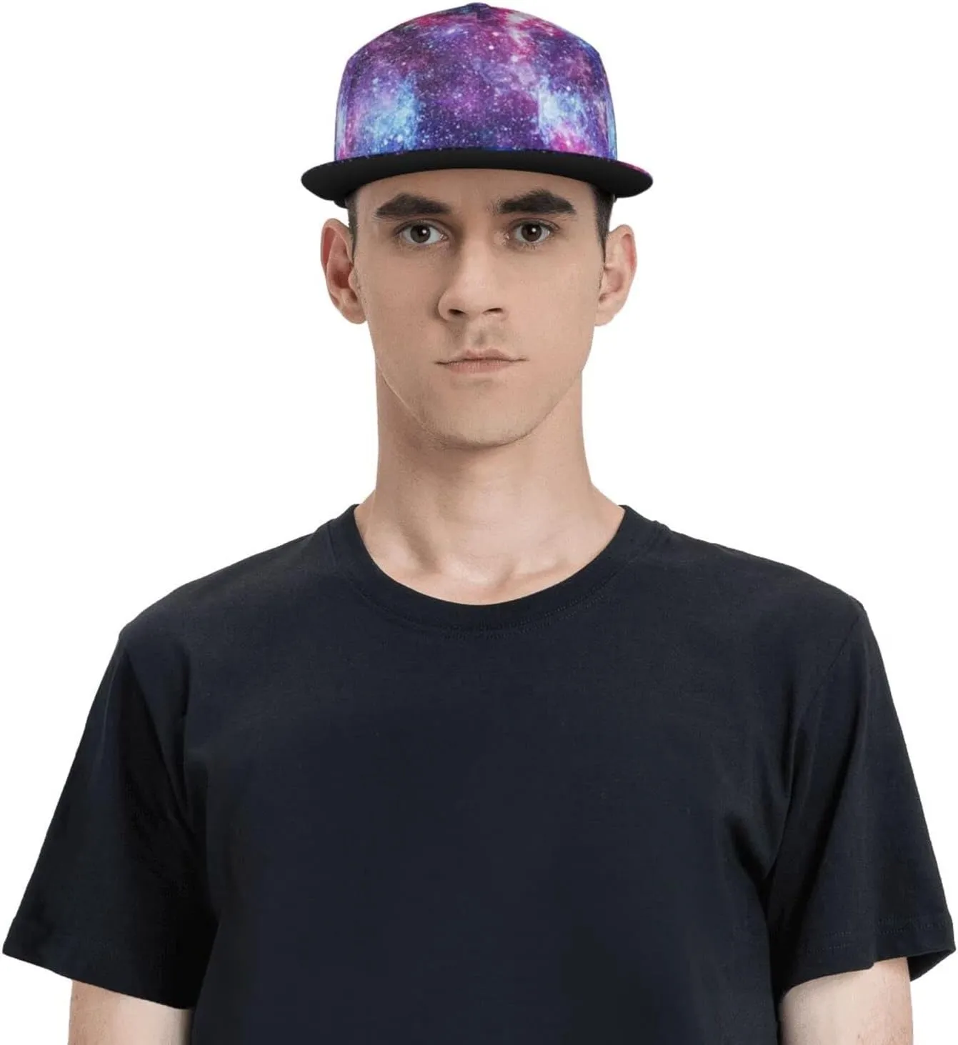 Fashion Galaxy Baseball Cap for Men Women Unisex Adjustable Trucker Hats Snapback Sun Hat Galaxy Flat Bill Brim Hats