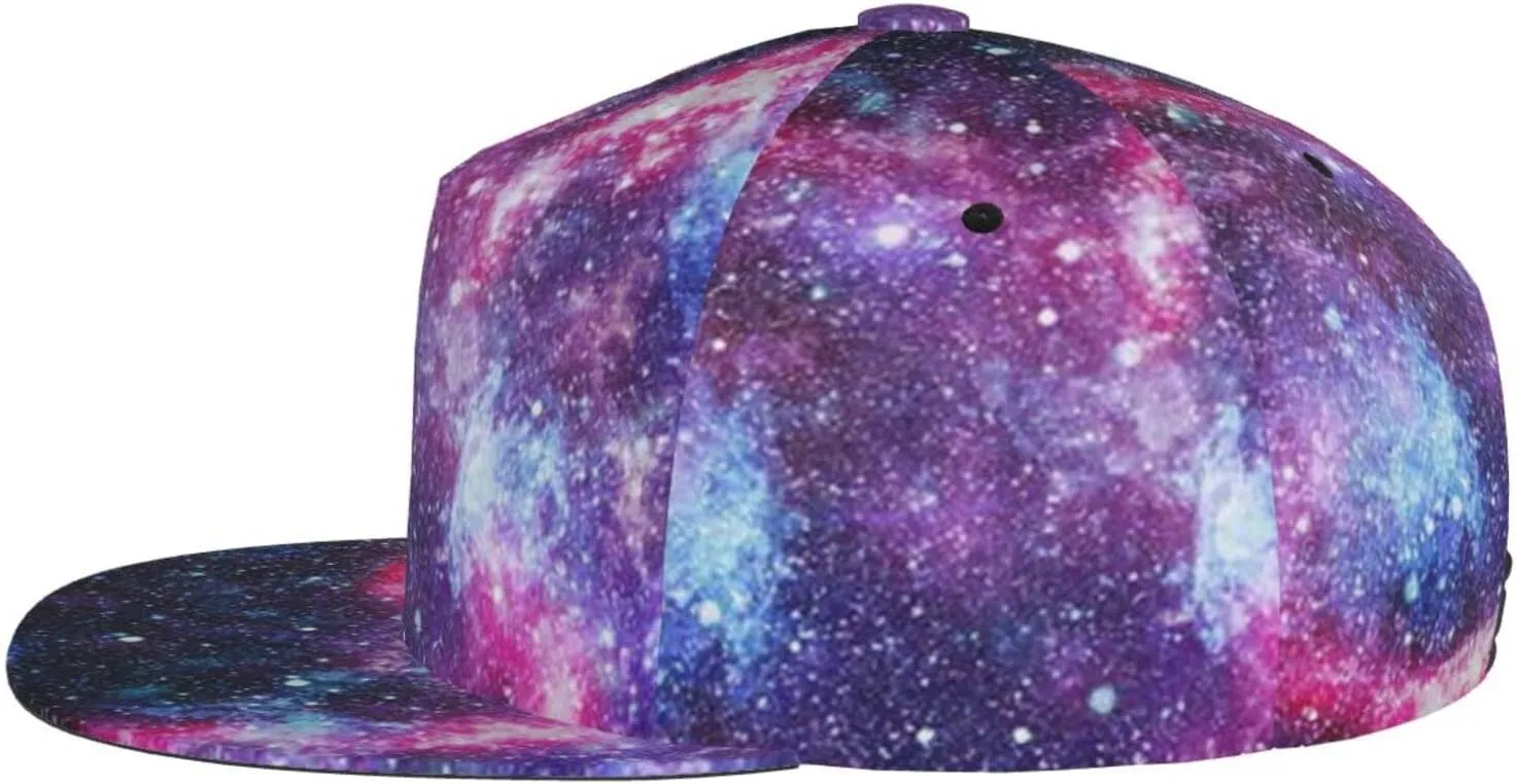 Fashion Galaxy Baseball Cap for Men Women Unisex Adjustable Trucker Hats Snapback Sun Hat Galaxy Flat Bill Brim Hats