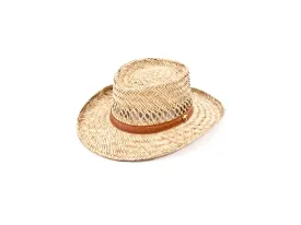 Gambler Kangaroo Badge Straw Hat