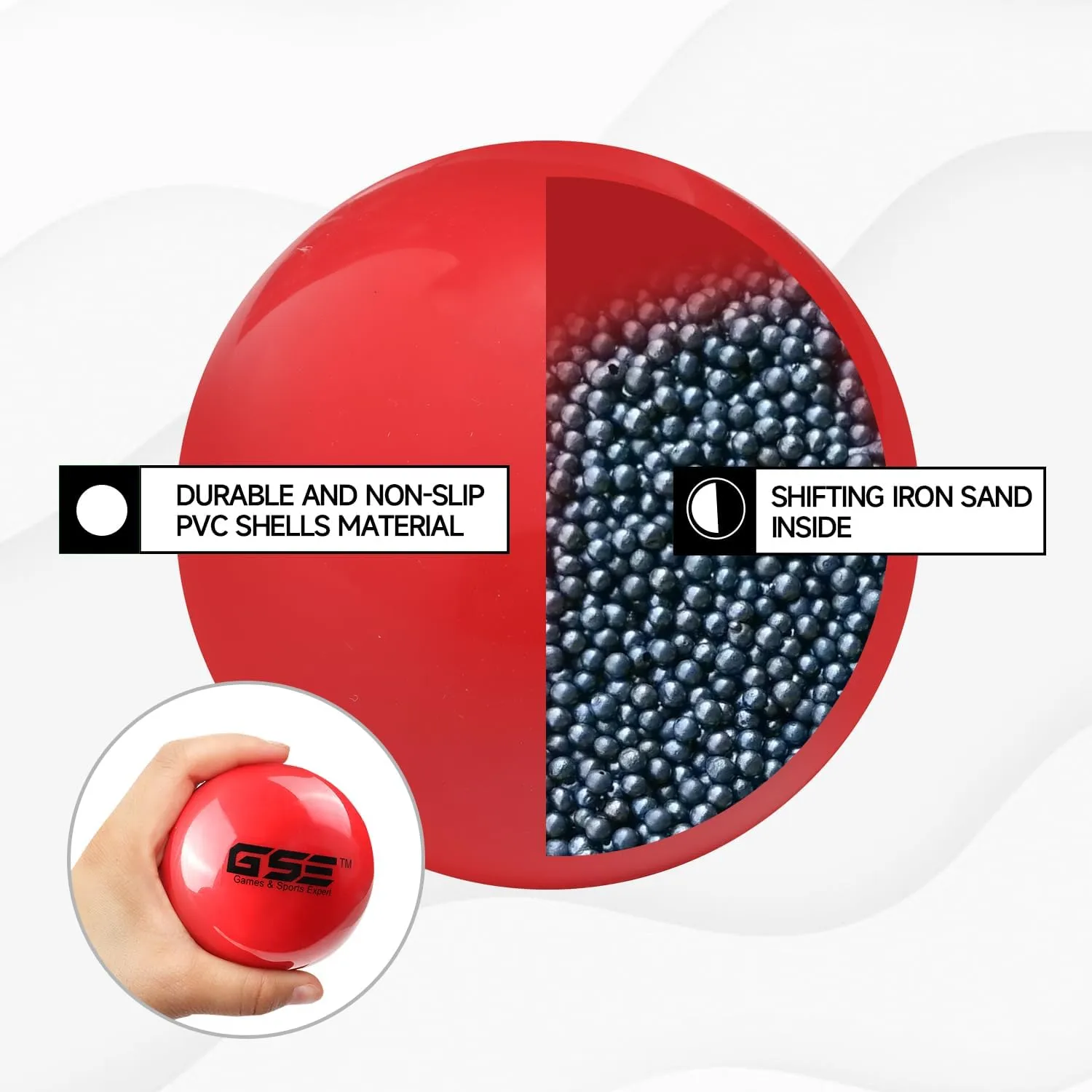 GSE Games & Sports Expert 3" Weighted Baseballs, Training Baseballs for All Skill Levels. Weighted Softballs for Outdoor Pitching, Batting, Throwing, and Catching Practice.(12oz/14oz/16oz/18oz Choice)