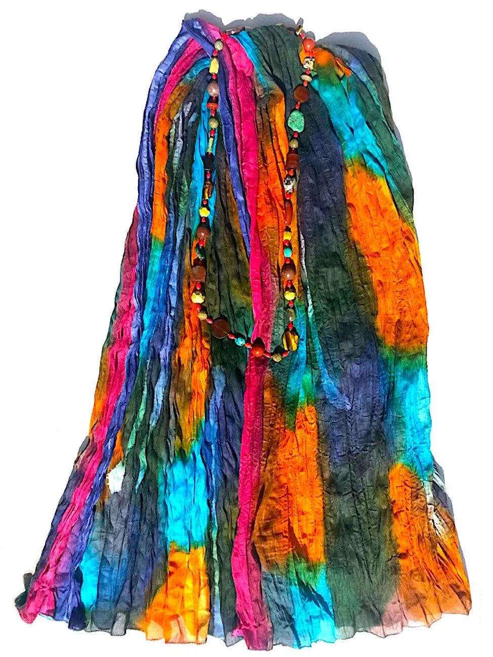 Hand Painted Cotton Large Scarf or Pareo