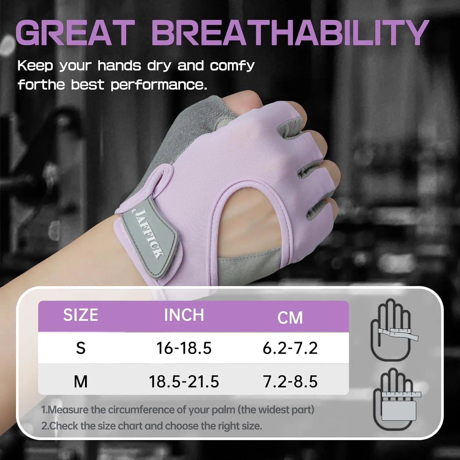 Jaffick Workout Gloves for Women Lightweight | Breathable Fitness Gloves with Non-Slip Grip for Gym, Weightlifting, Cycling and Training
