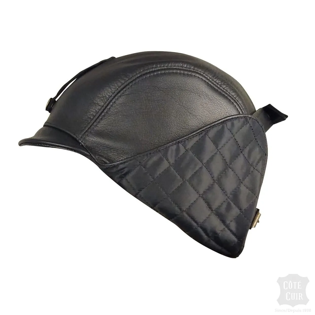 Kid's Aviator Hat, Black Leather - Simon Model