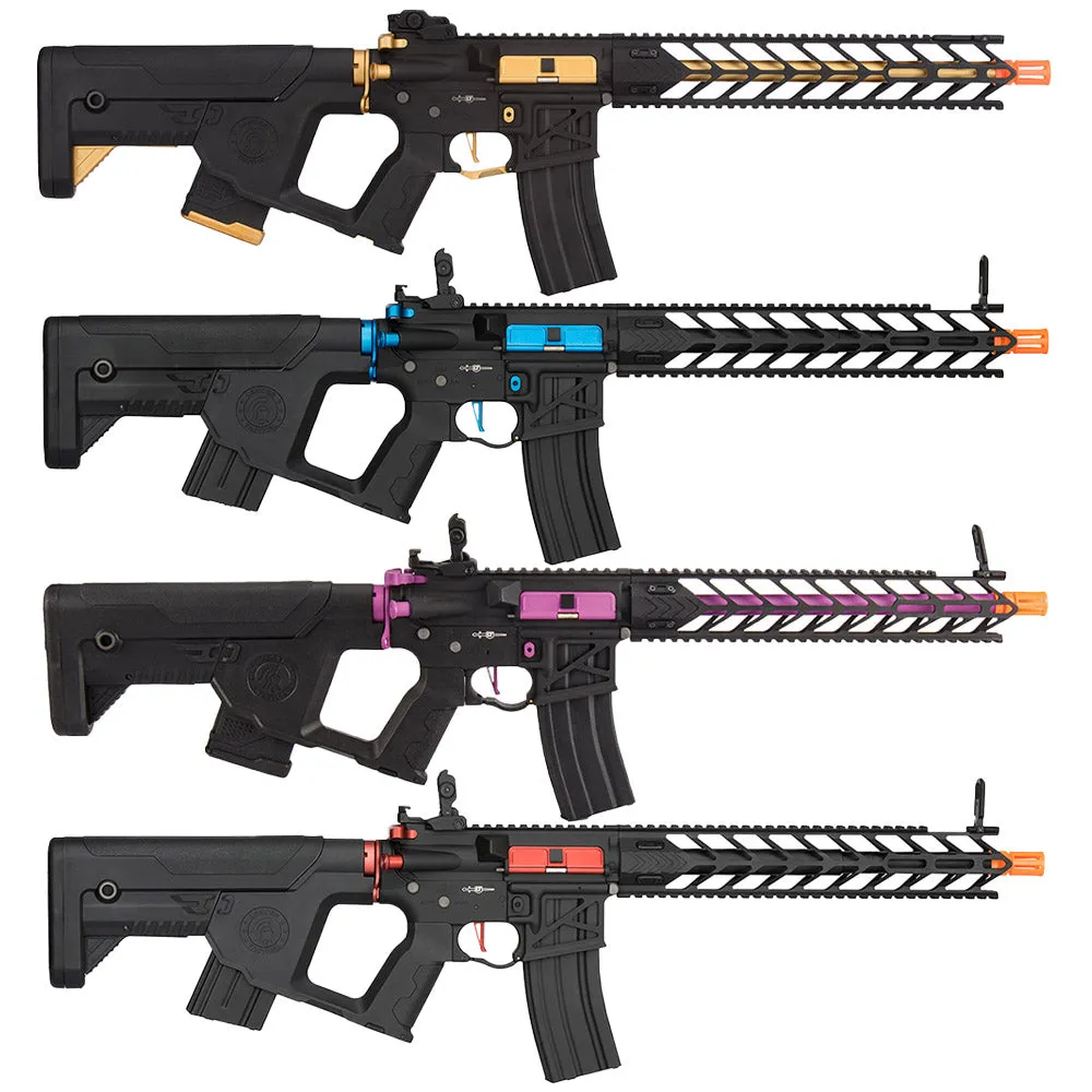Lancer Tactical Full Metal NIGHT WING Enforcer AEG Airsoft Rifle w/ Alpha Stock