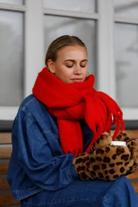 Lorraine Soft Scarf Red
