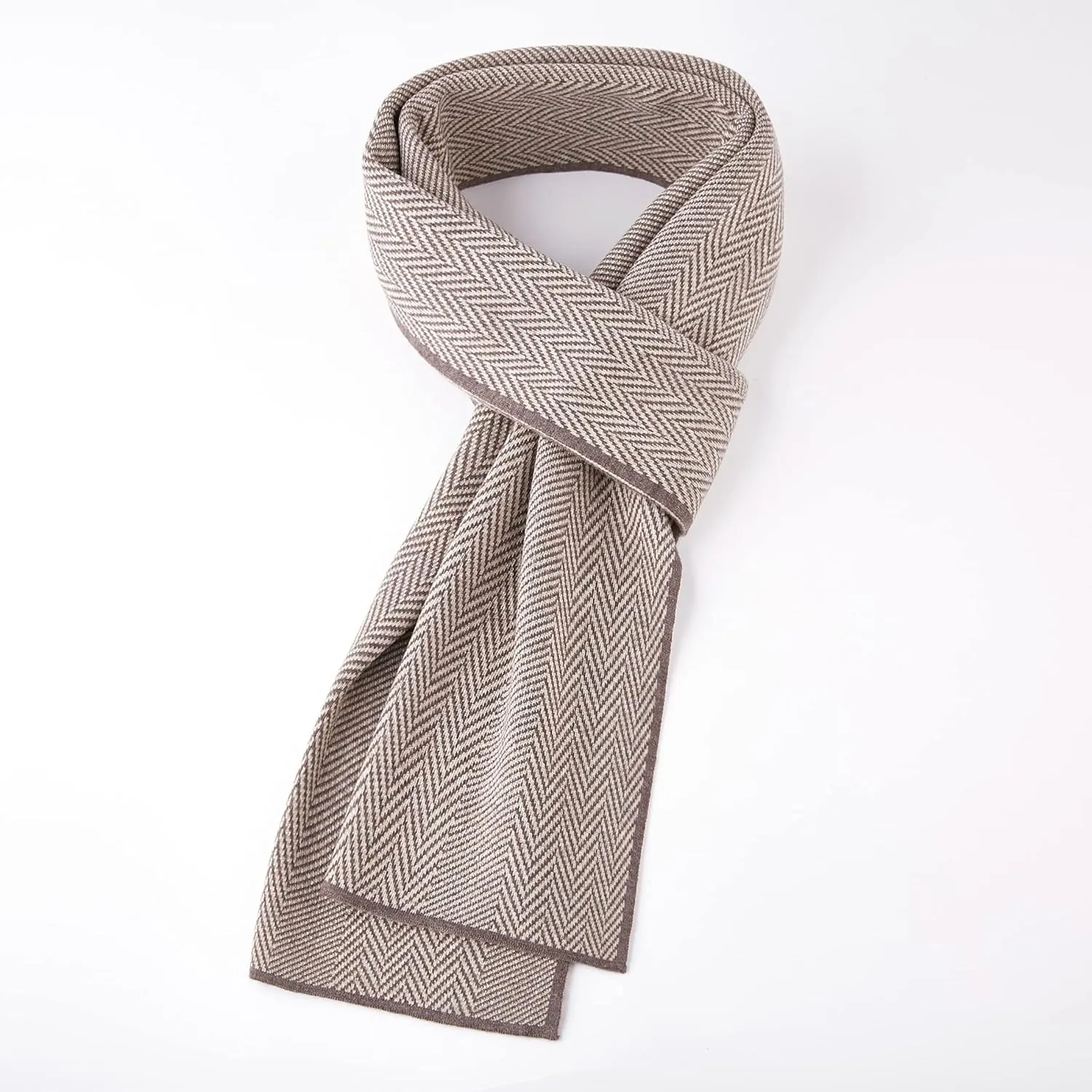 Men Winter Cashmere Scarf Wool Soft Warm Knitted Casual Scarves for Men