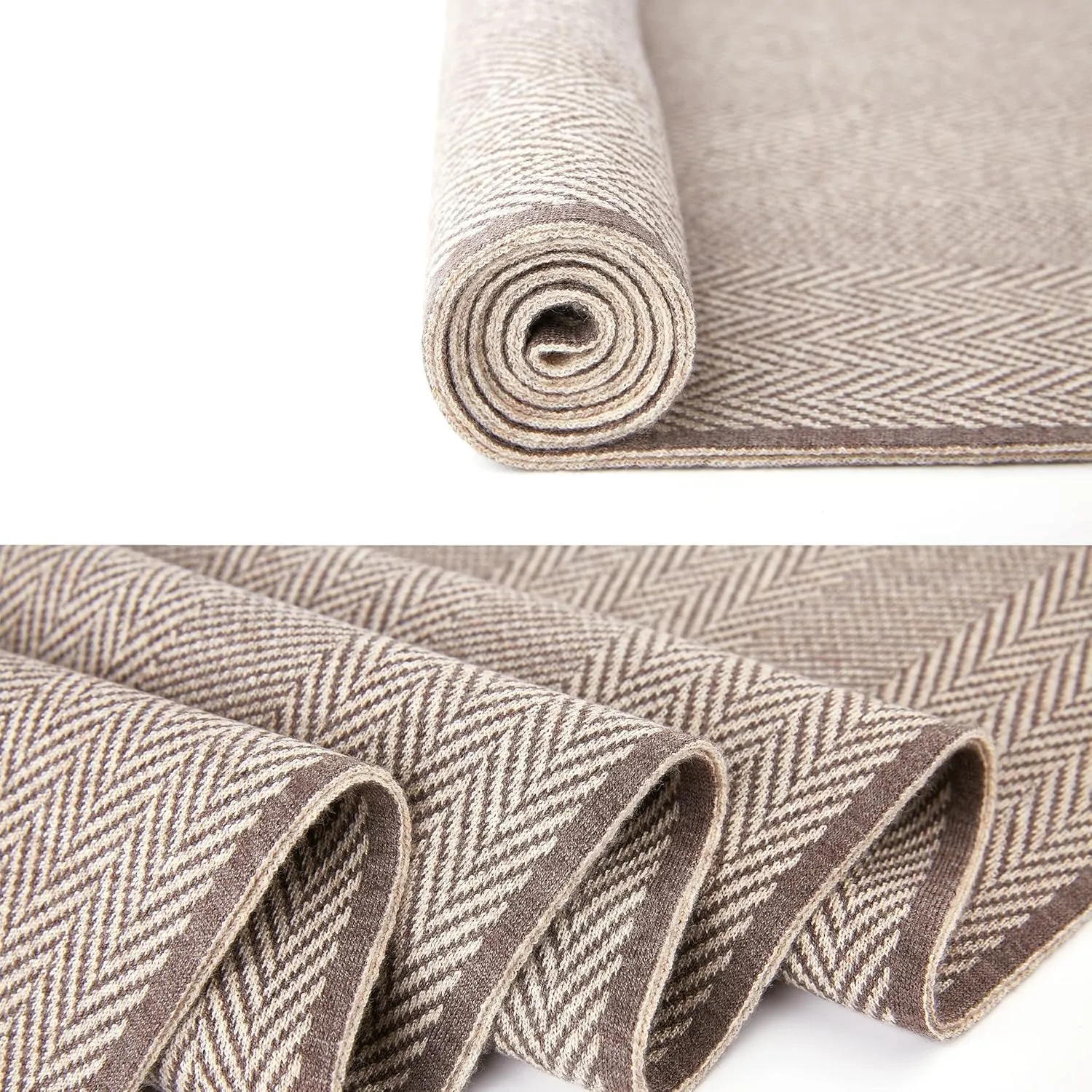 Men Winter Cashmere Scarf Wool Soft Warm Knitted Casual Scarves for Men
