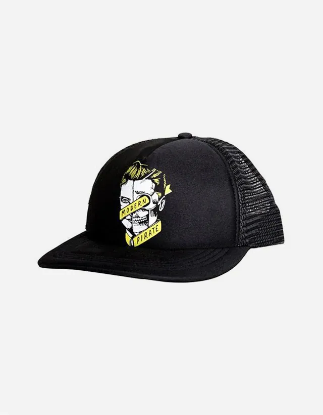 Modern Pirate - Junior Logo Trucker Hat (Yellow Logo)