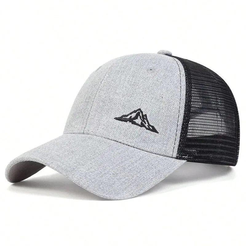 Mountain Peak Trucker Hat  - Fushia