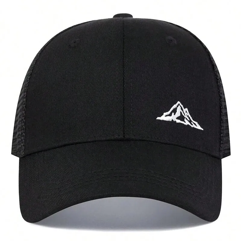 Mountain Peak Trucker Hat  - Fushia