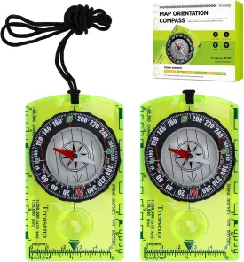 Orienteering Compass, Hiking Survival Compas, Compasses Kids for Magnetic Camping Backpacking, Compas Small Mini Stuff