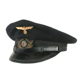 Original German WWII Early DRKB National Socialist State Veterans Association Visor Cap by Carl Happe - size 57cm