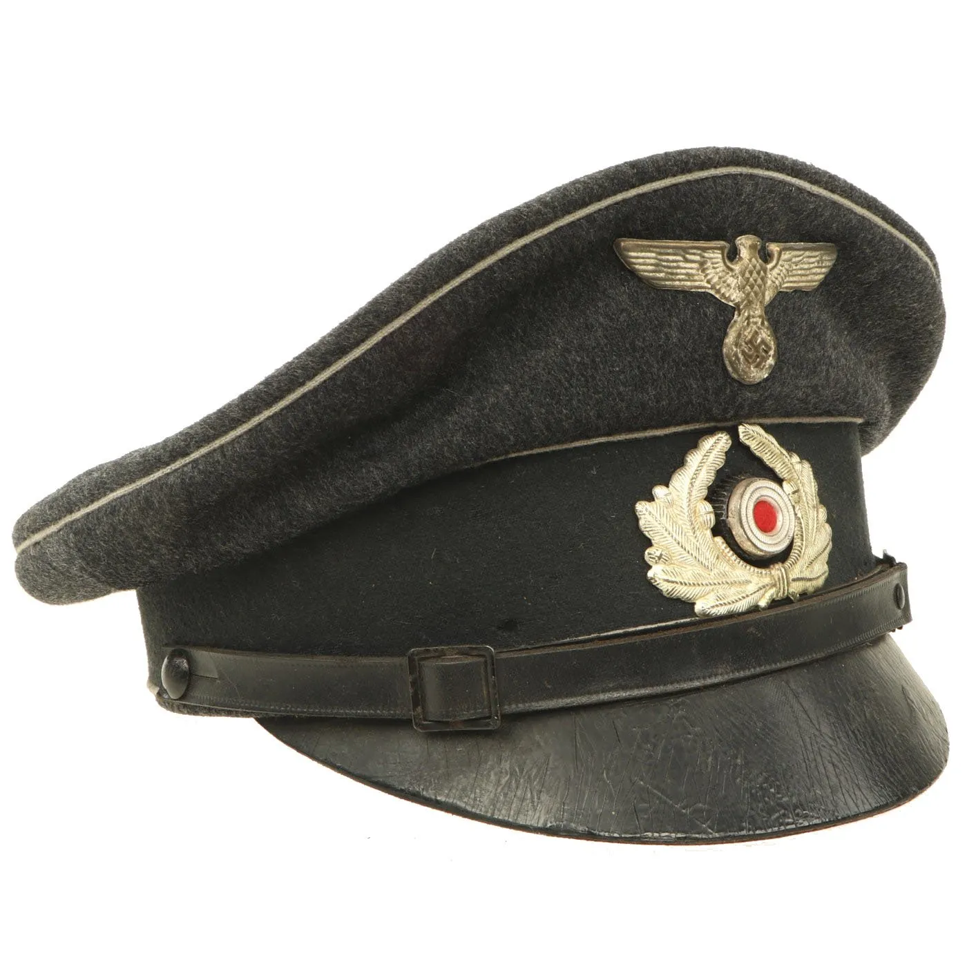 Original German WWII Early National Socialist State Veteran's Association EM - NCO Visor Cap - NSRKB
