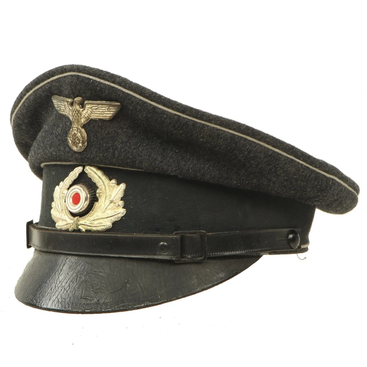 Original German WWII Early National Socialist State Veteran's Association EM - NCO Visor Cap - NSRKB