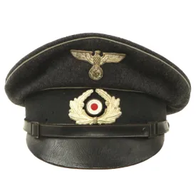 Original German WWII Early National Socialist State Veteran's Association EM - NCO Visor Cap - NSRKB