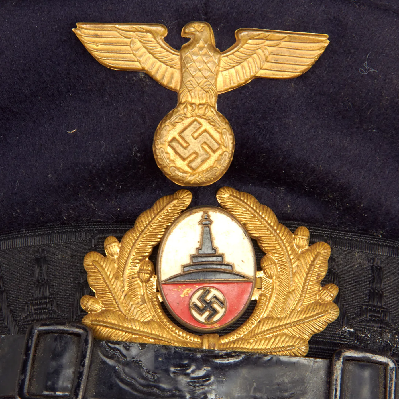 Original German WWII Early National Socialist State Veterans Association Visor Cap - NSRKB