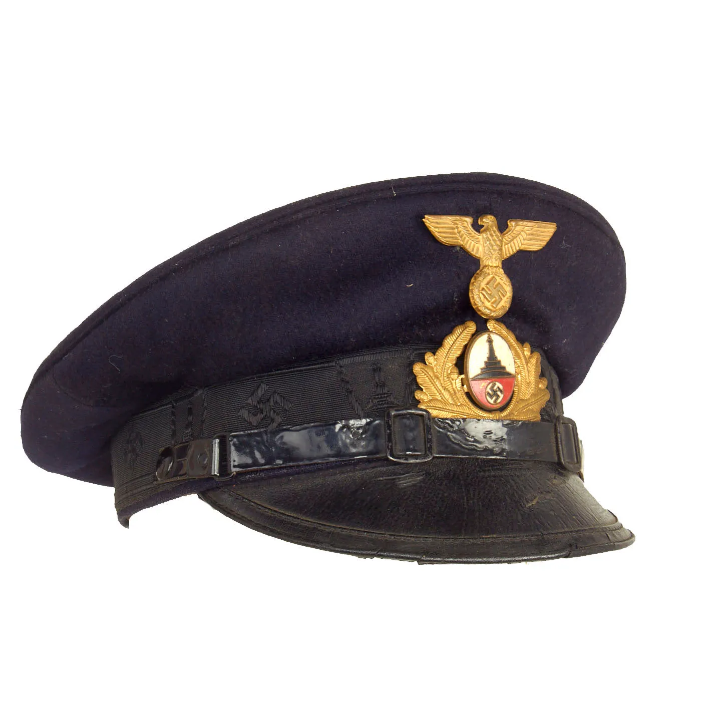 Original German WWII Early National Socialist State Veterans Association Visor Cap - NSRKB
