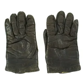 Original German WWII Luftwaffe Short Shearling Leather Flight Gloves