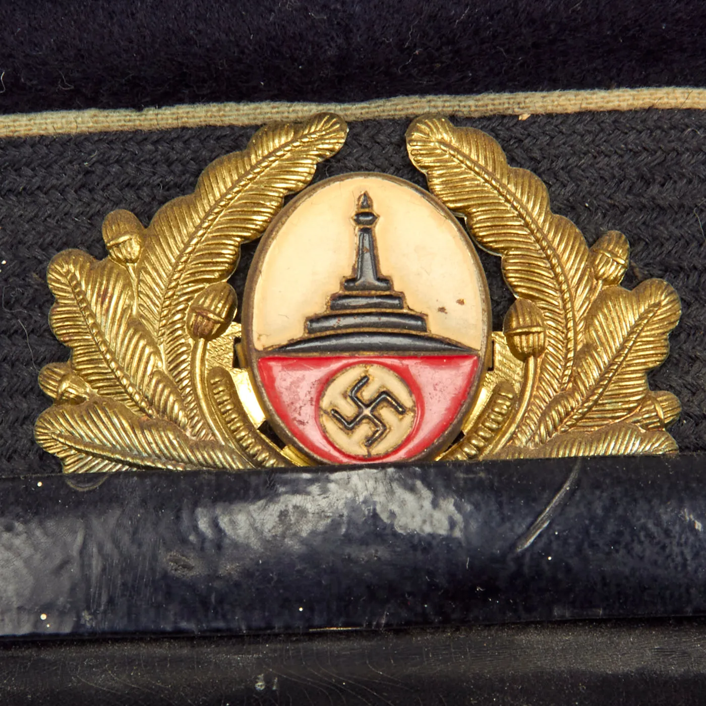 Original German WWII Soldatenbund Soldier's League Converted to NSRKB Veterans Association Visor Cap