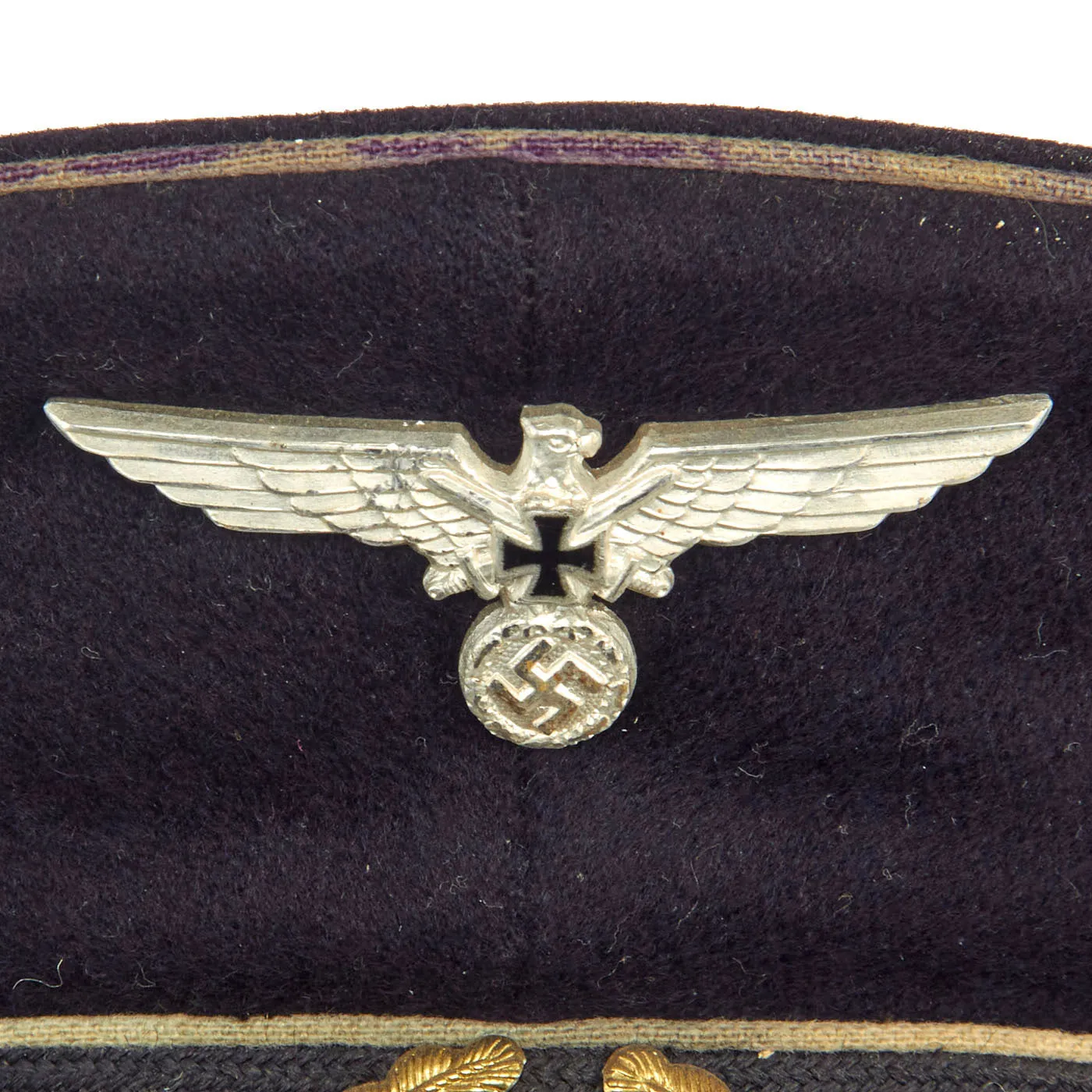Original German WWII Soldatenbund Soldier's League Converted to NSRKB Veterans Association Visor Cap