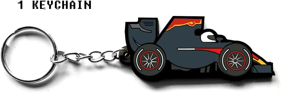 Racing Driver Car Key Chain Keychain Auto Tire Compatible with Formula One F1 Team Fan Gift Accessory