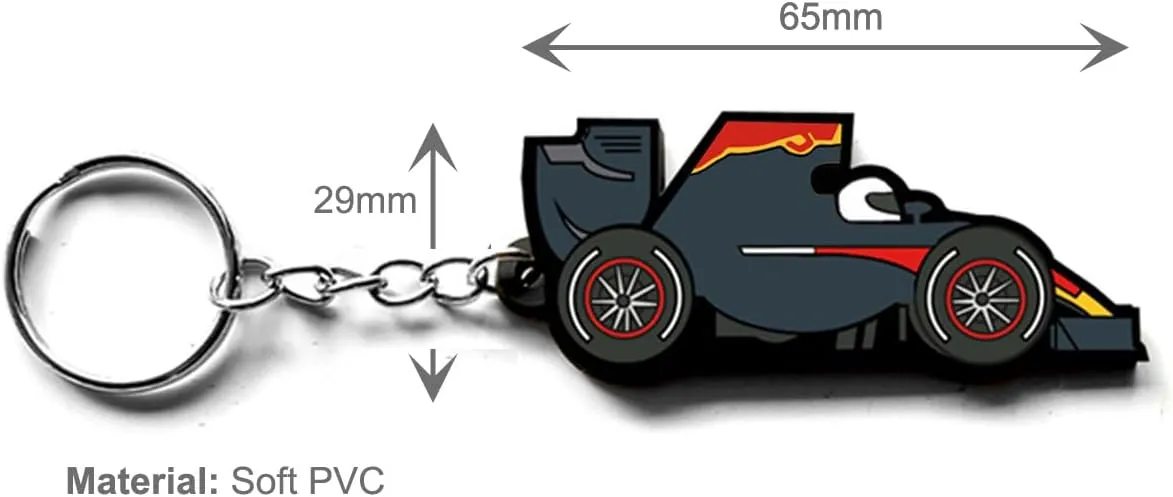 Racing Driver Car Key Chain Keychain Auto Tire Compatible with Formula One F1 Team Fan Gift Accessory
