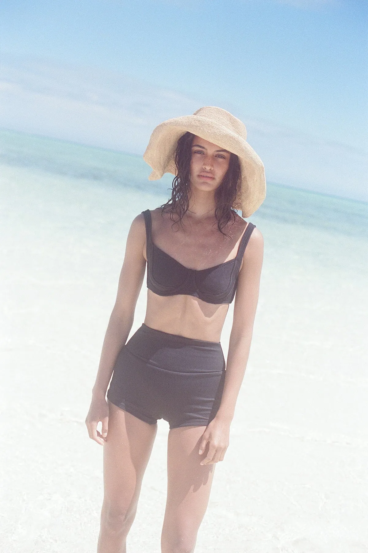 Raffia Wide Brim Hat - Natural