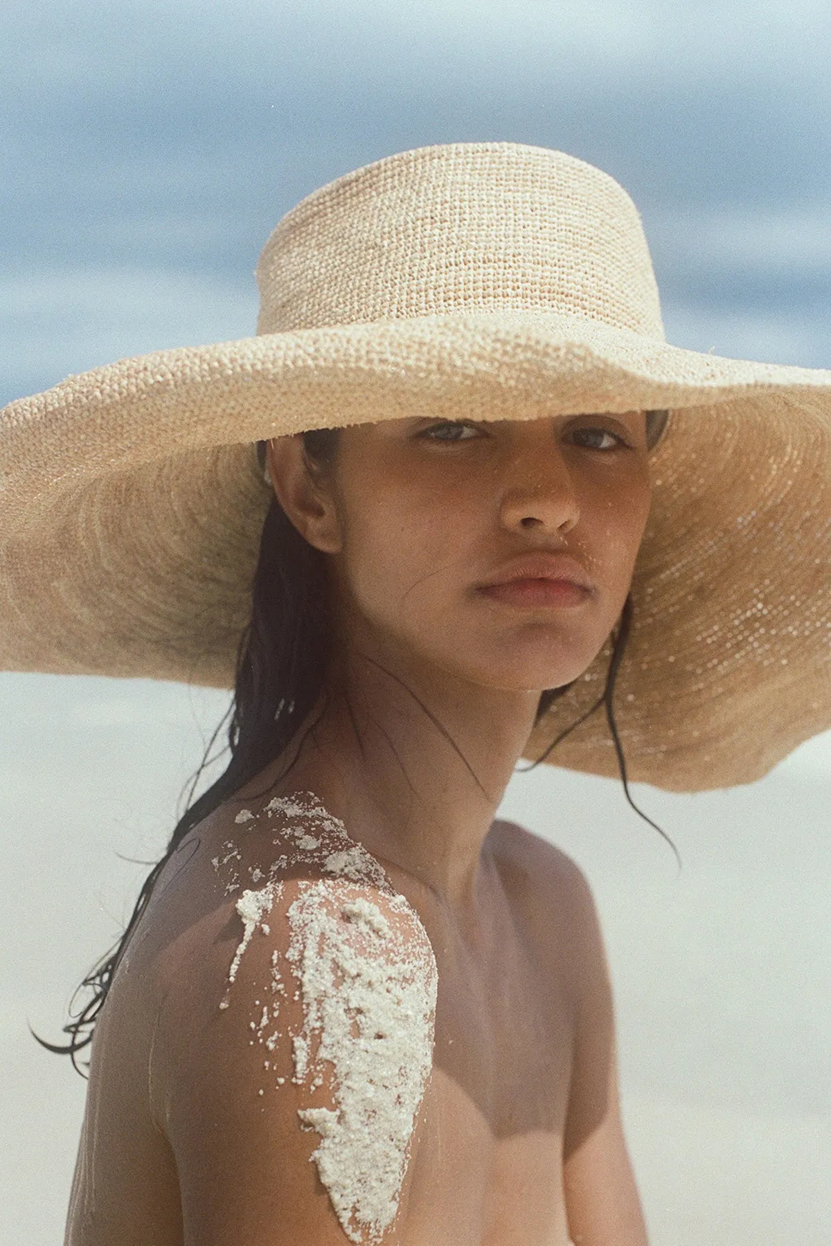 Raffia Wide Brim Hat - Natural
