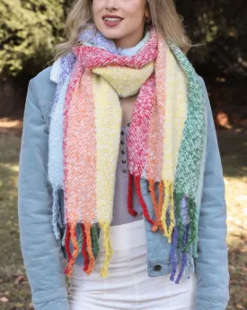 RAINBOW TASSEL SCARF