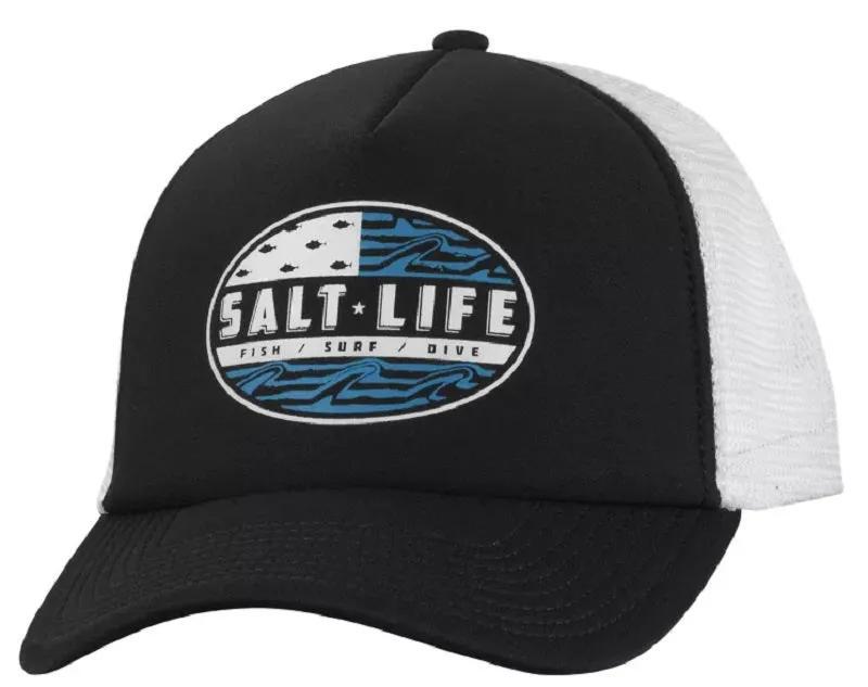 Salt Life Amerifinz Trucker Cap Black