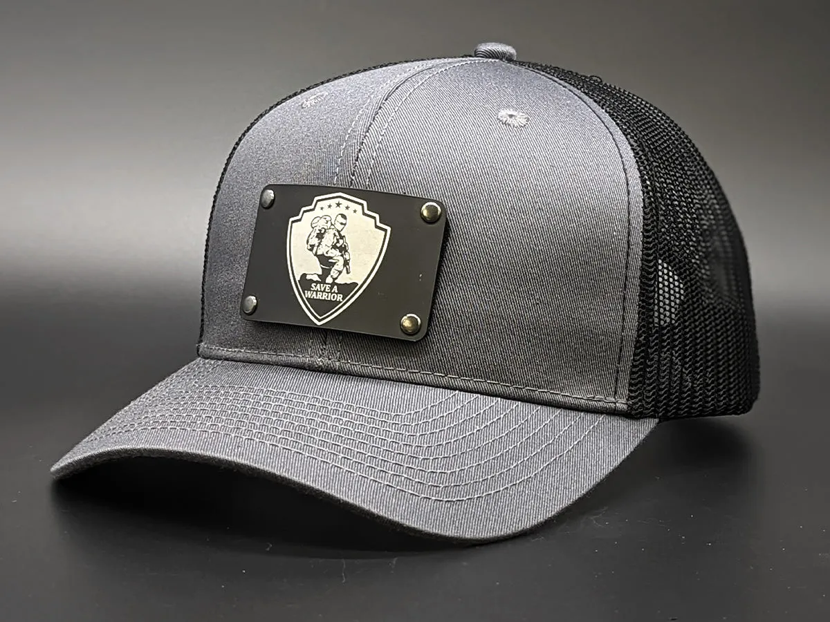 Save A Warrior™ Logo Snap-Back Velcro Hat   CURVED Patch