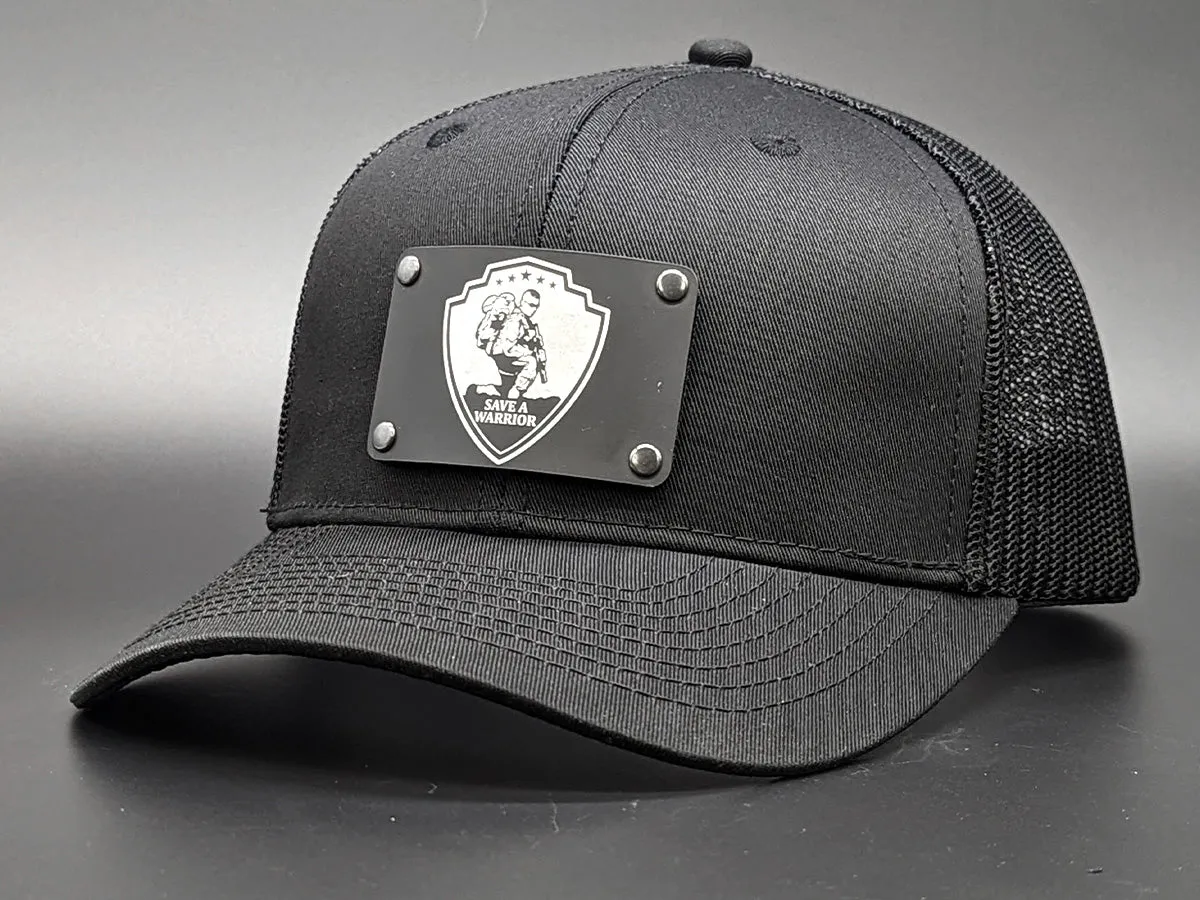 Save A Warrior™ Logo Snap-Back Velcro Hat   CURVED Patch