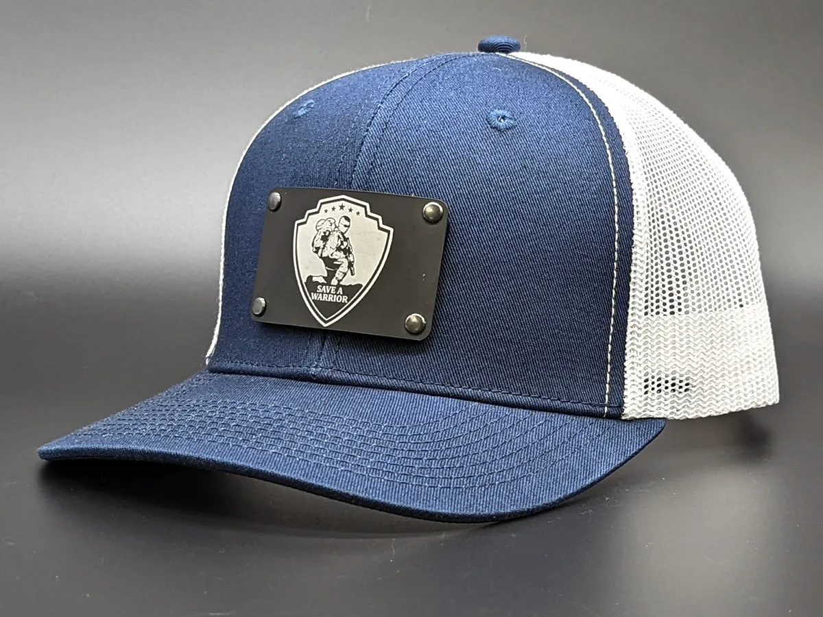 Save A Warrior™ Logo Snap-Back Velcro Hat   CURVED Patch