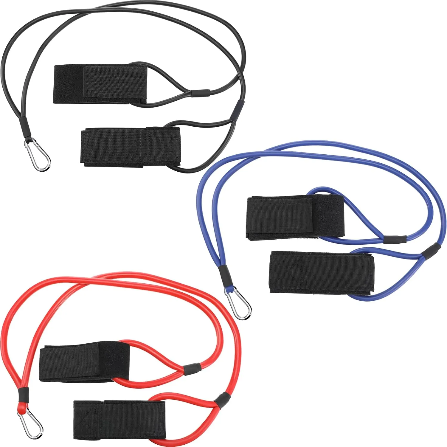 Skylety 3 Pcs Baseball Bands Resistance Pitchers Exercise Baseball Pitching Training Bands for Adult, 3 Levels(20, 30 Lbs, 50 Lbs,Black, Blue, Red)