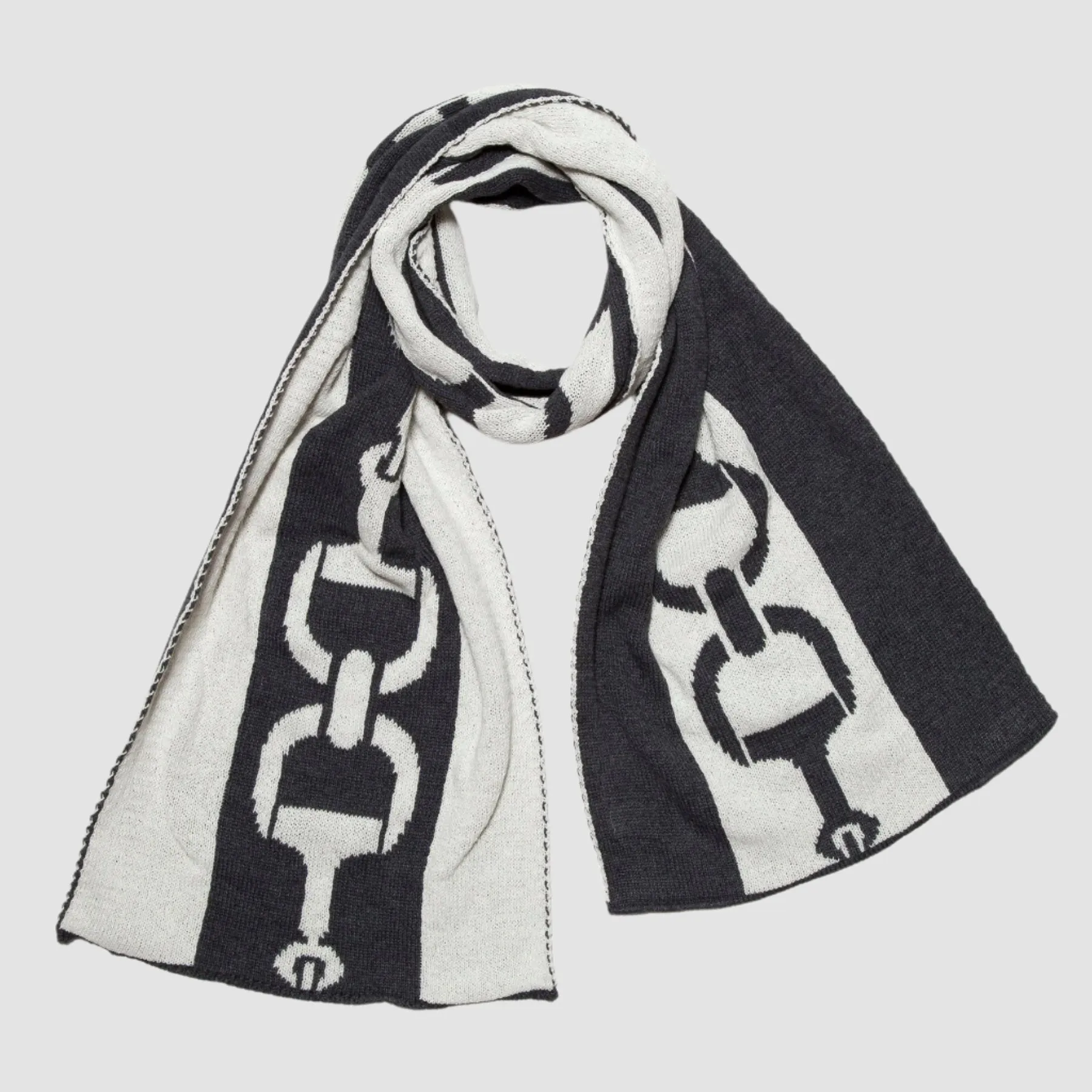 Snaffle Bit Striped Scarf