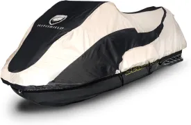 Waterproof Trailerable Jet ski Cover for Sea Doo Fish PRO 155 170, 2019-2025 Black/Grey