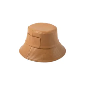 Wave Bucket Hat (Tan Leather)