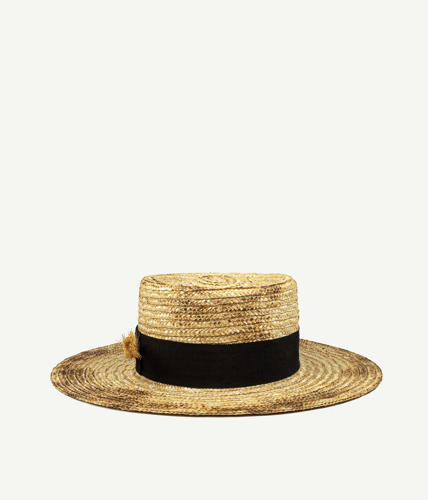 Wheat Spikes Embellished "Sunburnt" Gambler Hat