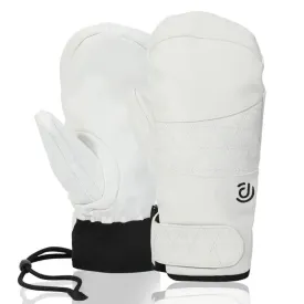 Women's Extreme Weather Thermal Leather Snow Mittens